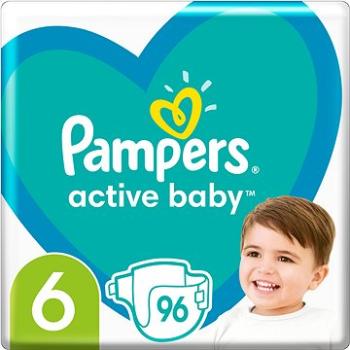PAMPERS Active Baby veľkosť  6 (96 ks) – mesačné balenie (8001090951892)