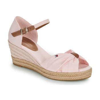 Tommy Hilfiger  BASIC OPEN TOE MID WEDGE  Espadrilky Ružová