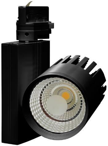 Ecolite Čierny lištový LED reflektor 20W 3F TR-TL-20W/CR
