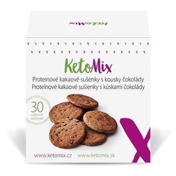 KETOMIX Proteínové kakaové sušienky s kúskami čokolády (30 sušienok) (8594196630674)