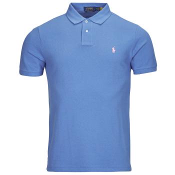 Polo Ralph Lauren  POLO COUPE DROITE EN COTON BASIC MESH  Polokošele s krátkym rukávom Modrá