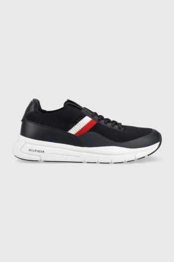 Tenisky Tommy Hilfiger PREMIUM LIGHTWEIGHT RUNNER KNIT tmavomodrá farba