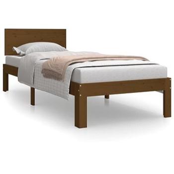 Rám postele medovo hnedý masívne drevo 75 × 190 cm Small Single, 810458
