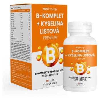 MOVIT ENERGY B-Komplet + kyselina listová premium 90 tabliet, poškodený obal