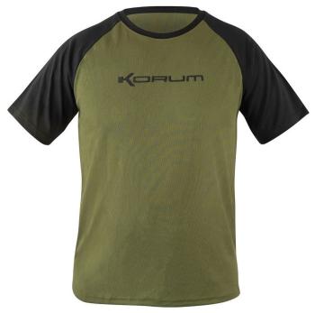 Korum tričko dri-active short sleeve - l