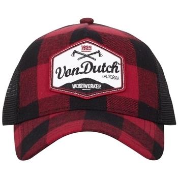 Von Dutch  CASQUETTES  BASEBALL CARREAUX FILET  Šiltovky Červená