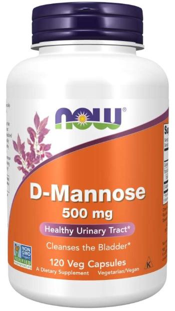 NOW D-Manóza 500 mg x 120 rastlinných kapsúl
