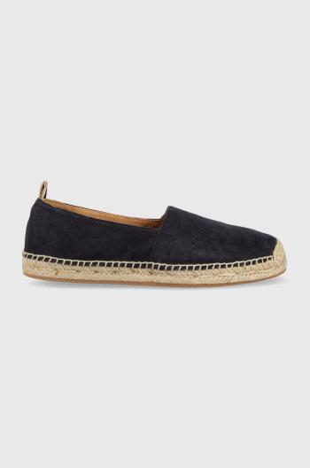 Semišové espadrilky BOSS Madeira tmavomodrá farba, 50493016