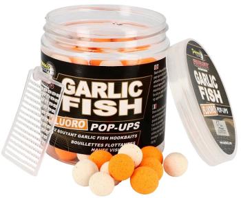 Starbaits boilie fluo plávajúce garlic fish-80 g 20 mm