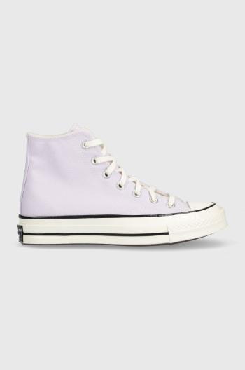 Tenisky Converse Chuck 70 HI dámske, fialová farba, A02754C