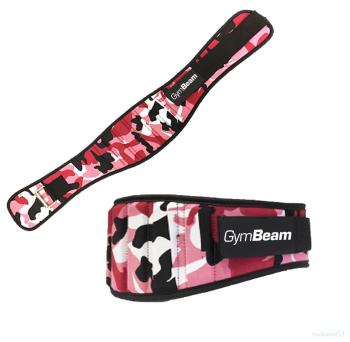 Dámsky fitness opasok Pink Camo - GymBeam, veľ. M