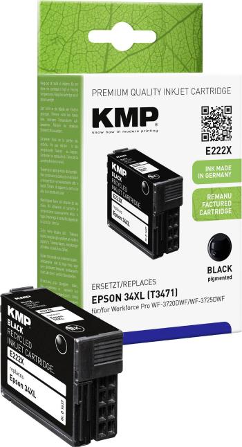 KMP Ink cartridge náhradný Brother T347134XL kompatibilná Single čierna E222X 1637,4001
