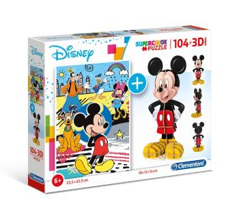 Clementoni puzzle Disney Mickey 104+3D