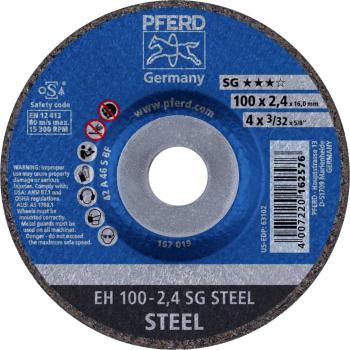 PFERD EH 100-2,4 SG STEEL/16,0 61339116 rezný kotúč lomený  100 mm 16 mm 25 ks