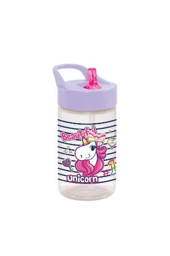 MAKRO - Fľaša so slamkou 430ml Unicorn