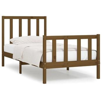 Rám postele medovo hnedý masívne drevo 75 × 190 cm Small Single, 3105188