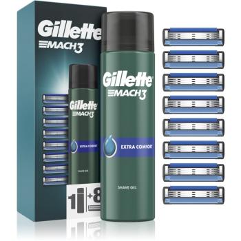 Gillette Mach3 Extra Comfort náhradné žiletky 8 ks