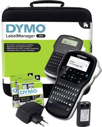 DYMO LabelManager 280 Kit štítkovač Vhodné pre pásky: D1 6 mm, 9 mm, 12 mm