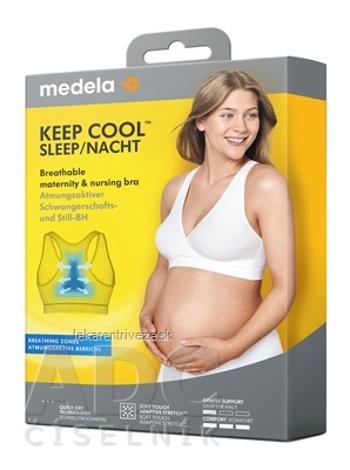 Medela Nočná dojčiaca podprsenka Keep Cool veľkosť L, biela 1x1 ks