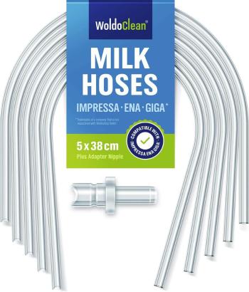 Hadice na mlieko 5 ks s koncovkou - kompatibilné s Jura Impressa, Ena, Giga - WoldoClean®