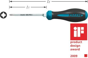 Hazet  802-PZ1 dielňa krížový skrutkovač PZ 1 Dĺžka drieku: 80 mm DIN ISO 8764-1, DIN ISO 8764-2