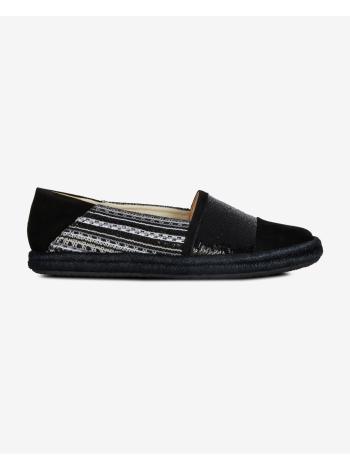 Espadrilky, slip on pre ženy Geox - čierna