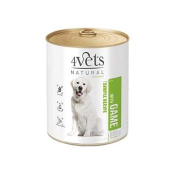 4Vets NATURAL SIMPLE RECIPE s divinou 800 g konzerva pre psov (40640)