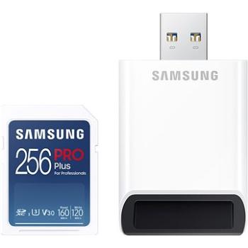 Samsung SDXC 256 GB PRO PLUS + USB adaptér (MB-SD256KB/WW)