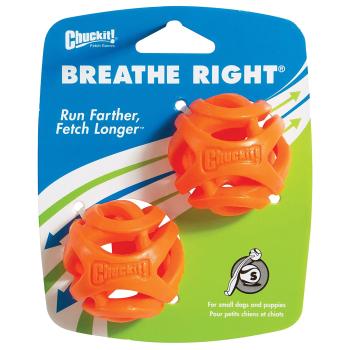 Hračka pre psov na aportovanie s perfektným prúdením vzduchu pri držaní v ústach  "Chuckit Breathe Right Fetch Ball" M