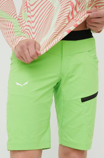 Turistické šortky Salewa Agner Light pánske, zelená farba