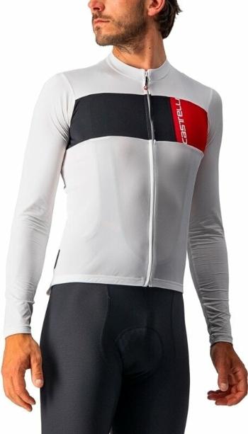 Castelli Prologo 7 Long Sleeve Jersey Ivory/Light Black-Red M