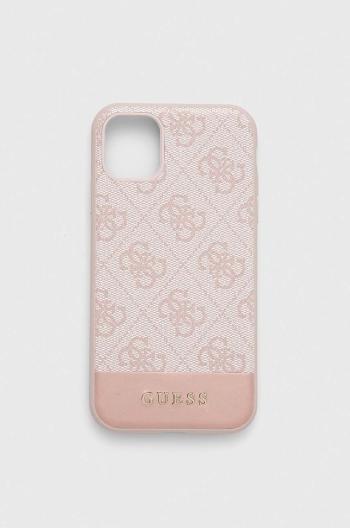 Puzdro na mobil Guess iPhone 11 6,1" / Xr ružová farba