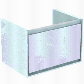 Kúpeľňová skrinka pod umývadlo Ideal Standard Connect Air 58x40,9x40 cm v kombinácii hnedá mat / biela mat E0847VY