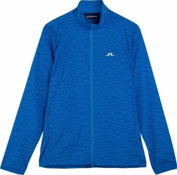 J.Lindeberg Ash Light Packable Golf Jacket Print Lapis Outline Bridge Swirl M