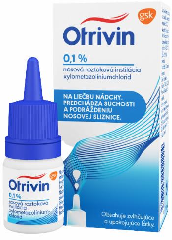 Otrivin 0,1% nosové kvapky na upchatý nos 10 ml