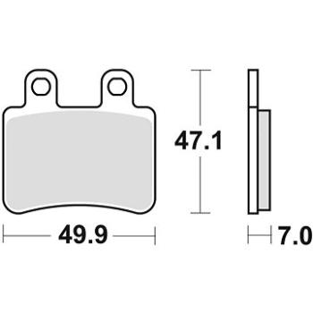 Braking brzdové doštičky (semi-metalická zmes SM1) (2 ks) M501 – 175 (M501-175)