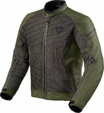 Rev'it! Jacket Torque 2 H2O Black/Dark Green 2XL Textilná bunda