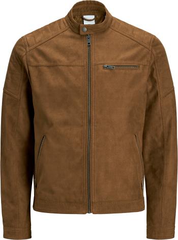 Jack&Jones Pánska bunda JJEROCKY 12147218 Cognac M