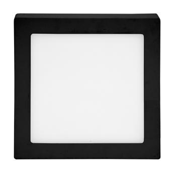 T-LED Čierny prisadený LED panel hranatý 170x170mm 12W Farba svetla: Denná biela 102154