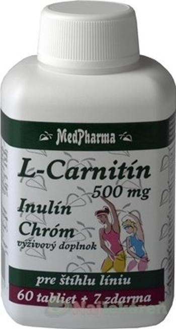 MedPharma L-CARNITÍN 500 MG + INULÍN + CHRÓM, tbl 60+7 zdarma