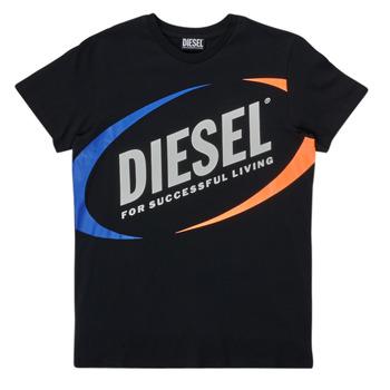 Diesel  Tričká s krátkym rukávom MTEDMOS  Čierna