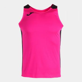 RECORD II TANK TOP FLUOR PINK BLACK XL