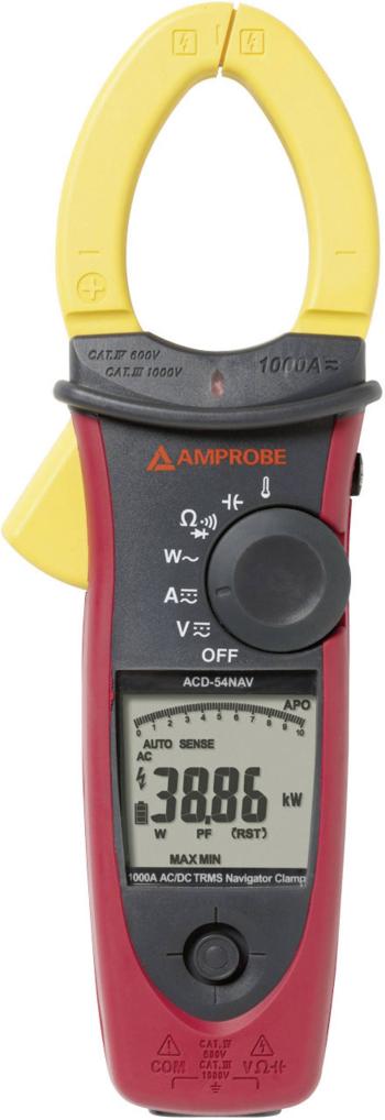 Beha Amprobe ACDC-54NAV prúdové kliešte, ručný multimeter  digitálne/y  CAT III 1000 V, CAT IV 600 V Displej (counts): 1