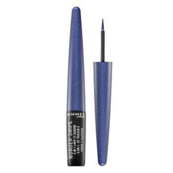 Rimmel London Wonder Swipe 2-in-1 Liner 010 Cool As F**k tekuté linky na oči 2v1 1,7 ml