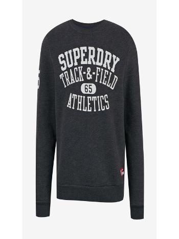 SuperDry T&F Crew Mikina Šedá