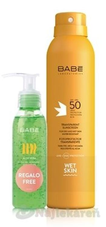 BABÉ SUN Opaľovací sprej SPF 50  200ml + Aloe vera gél 90 ml