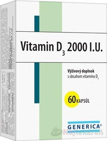 GENERICA Vitamin D3 2000 I.U., 60 ks