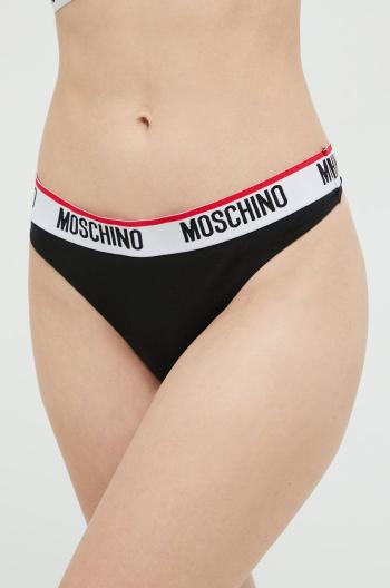 Tangá Moschino Underwear 2-pak čierna farba,