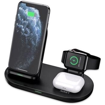 Aukey Aircore Series3-in-1 Wireless Charging Station (LC-A3-BK)