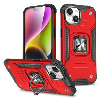 MG Ring Armor kryt na iPhone 15 Plus, červený